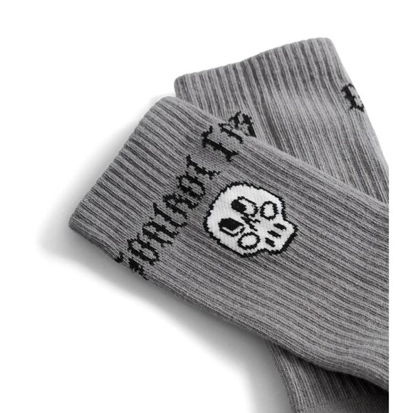 Nununu Silou Skull Socks in Concrete - Picture 2 of 4